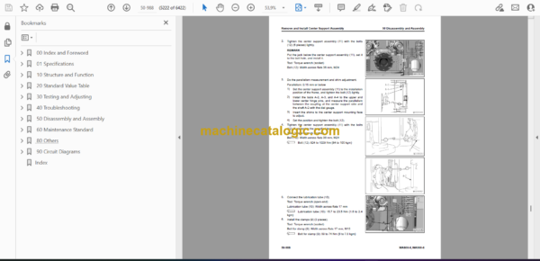 Komatsu WA800-8, WA900-8 Wheel Excavator Shop Manual (SEN06799-15) - Image 2