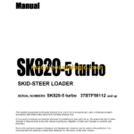 Komatsu SK820-5 Turbo Skid Steer Loader Operation and Maintenance Manual (WEAM005402)