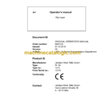 Liebherr RL 54 Pipe Layer Operating Manual (From SN 13743)