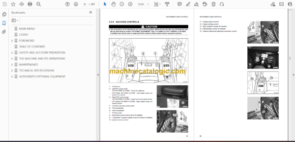 Komatsu SK820-5 Turbo Skid Steer Loader Operation and Maintenance Manual (WEAM005402) - Image 3