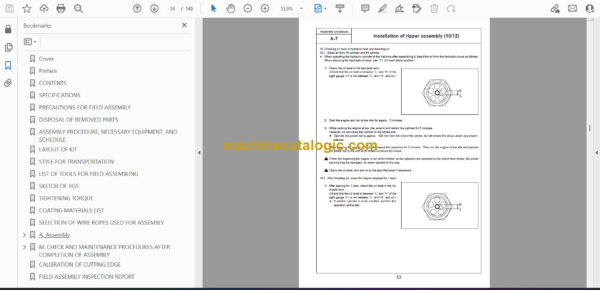 Komatsu D155AXi-8E0 Bulldozer Field Assembly Manual (GEN00194-02) - Image 2