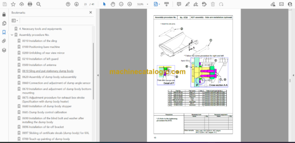 Komatsu HM400-3R Articulated Dump Truck Field Assembly Manual (GEN00124-07) - Image 2