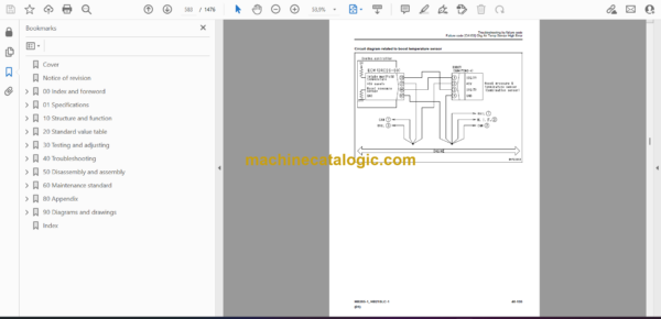 Komatsu HB205-1, HB215LC-1 Hydraulic Excavator Shop Manual (SEN05393-09) - Image 2