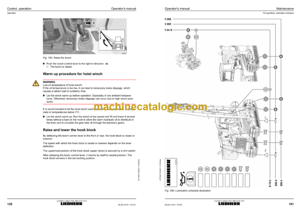 Liebherr RL 54 Pipe Layer Operating Manual (From SN 13743) - Image 3