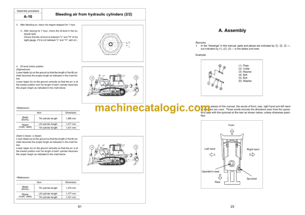 Komatsu D155AXi-8E0 Bulldozer Field Assembly Manual (GEN00194-02) - Image 3