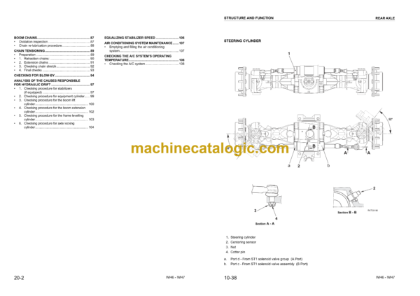 Komatsu WH609-1, WH613-1, WH713-1, WH714-1, WH714-1, WH716-1 Telescopic Handler Shop Manual (WEBM005700) - Image 4