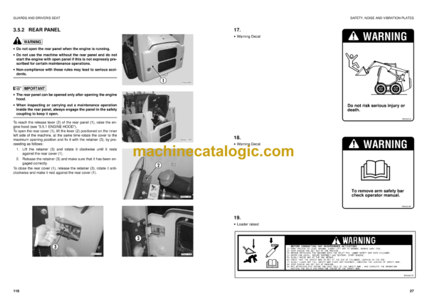Komatsu SK815-5 Turbo Skid Steer Loader Operation and Maintenance Manual (WEAM003602) - Image 4