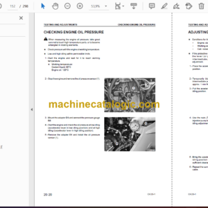 Komatsu CK20-1 Crawler Skid Steer Loader Shop Manual (WEBM006400)