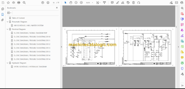 Atlas Copco Simba H1354 Diagrams and Drawings Manual - Image 2