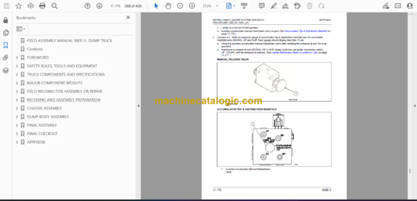 Komatsu 980E-5 Dump Truck Field Assembly Manual (CEAW014300) - Image 2