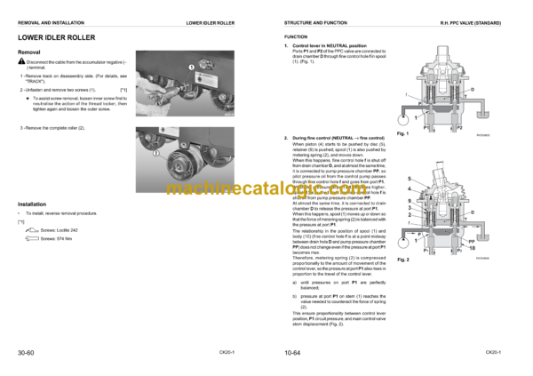 Komatsu CK20-1 Crawler Skid Steer Loader Shop Manual (WEBM006400) - Image 3