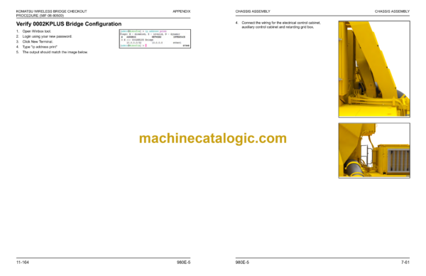 Komatsu 980E-5 Dump Truck Field Assembly Manual (CEAW014300) - Image 3
