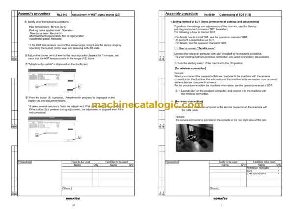 Komatsu WA475-11, WA475-11E0, WA485-11, WA485-11E0 Wheel Loader Field Assembly Manual (GEN00288-01) - Image 4