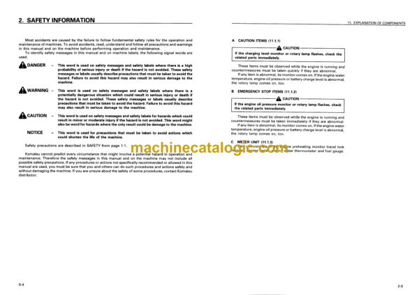 Komatsu BR350JG-1 Mobile Crusher Operation and Maintenance Manual (SEAM020105T) - Image 4