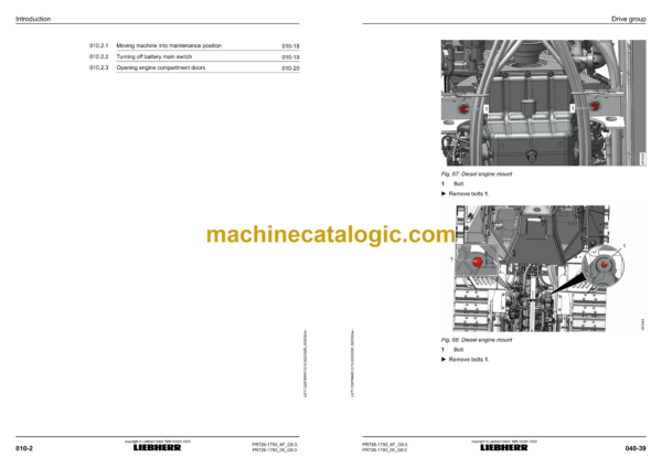 Liebherr PR 726-1793 Crawler Dozer Operating Manual - Image 4