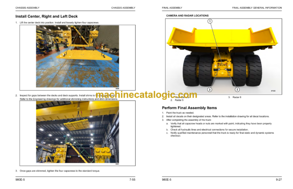 Komatsu 980E-5 Dump Truck Field Assembly Manual (CEAW014300) - Image 4