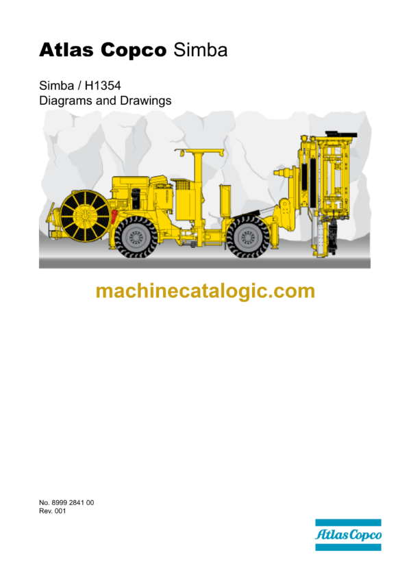 Atlas Copco Simba H1354 Diagrams and Drawings Manual