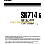 Komatsu SK714-5 Turbo Skid Steer Loader Operation and Maintenance Manual (WEAM003502)