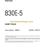 Komatsu 830E-5 Dump Truck Shop Manual (CEBM035506)
