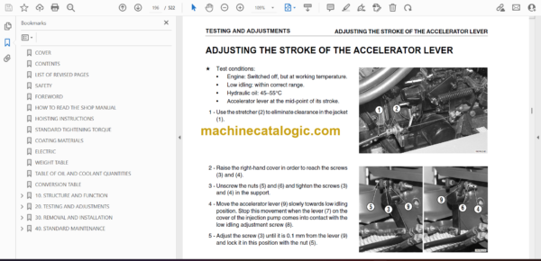 Komatsu PW110R-1 Hydraulic Excavator Shop Manual (WEBM000802) - Image 4