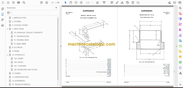 Dressta TD-40E Crawler Dozer Service Manual (SN 02001 AND UP) - Image 2