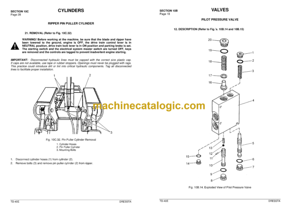 Dressta TD-40E Crawler Dozer Service Manual (SN 02001 AND UP) - Image 3
