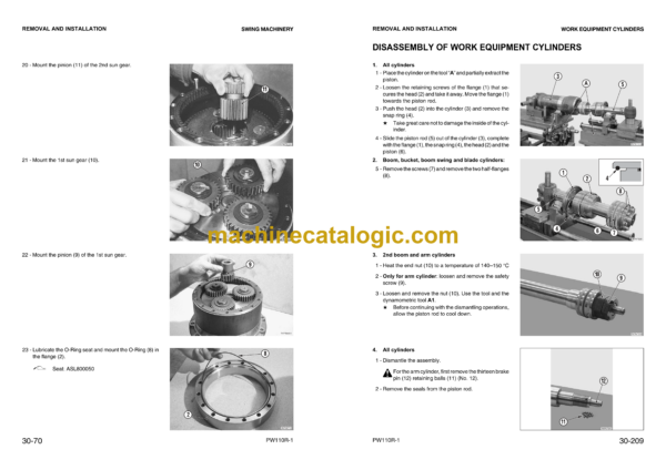 Komatsu PW110R-1 Hydraulic Excavator Shop Manual (WEBM000802) - Image 3