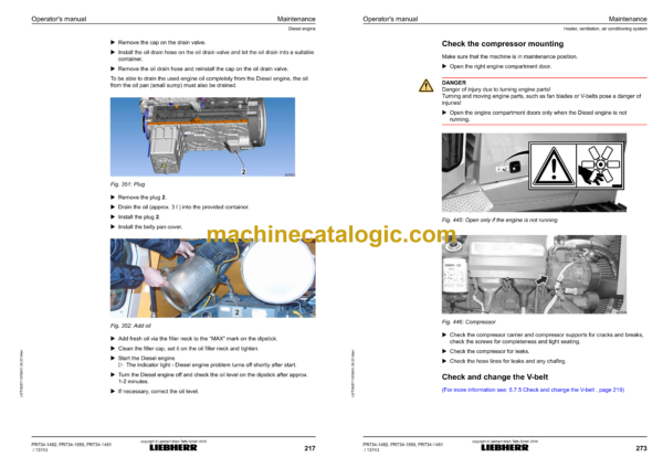 Liebherr PR 734 Type No. 1481, 1482, 1659 Crawler Dozer Operating Manual (From SN 13743) - Image 4
