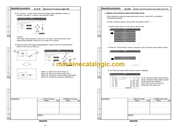 Komatsu WA475-11, WA475-11E0, WA485-11, WA485-11E0 Wheel Loader Field Assembly Manual (GEN00288-00) - Image 4