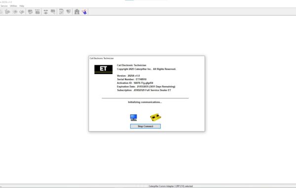Caterpillar ET 2025A Electronic Technician + Factory Password [Construction & Truck] Diagnostic Software