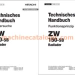 Hitachi ZW150-5B Radlader – Technisches Handbuch (Funktionsprinzip & Fehlersuche – Deutsch – PDF)