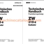 Hitachi ZW310-6 Radlader – Technisches Handbuch (Funktionsprinzip & Fehlersuche, Deutsch, PDF)