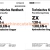 Hitachi ZX130-6, ZX130LCN-6 Hydraulischer Bagger – Technisches Handbuch (Funktionsprinzip & Fehlersuche)