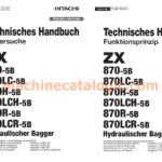 Hitachi ZX870-5B Serie – Technisches Handbuch (Funktionsprinzip & Fehlersuche, Deutsch, PDF)