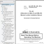 Operator's Manual SCX1500A-3C4 Hydraulic Crawler Crane