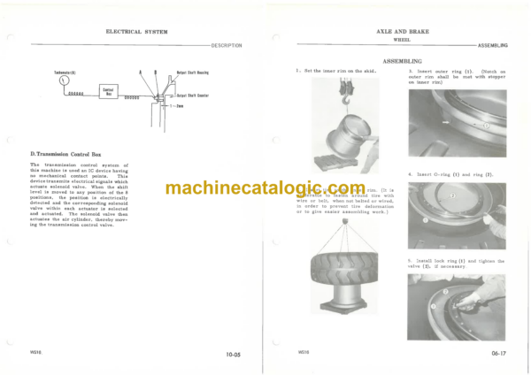Komatsu WS16-2 Motor Scraper Shop Manual (WS16.2-BE1) - Image 3