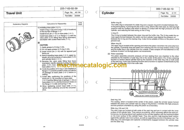 Sumitomo SH225X-3 Hydraulic Excavator Shop Manual (WLSM225X3-00W) - Image 3