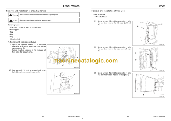 Sumitomo SH460HD, 480LHD-5, SH500LHD-5 Hydraulic Excavator Service Text & Troubleshooting Manual & Shop Manual - Image 3