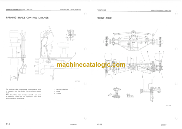 Komatsu GD300A-1 Motor Grader Shop Manual (SEBM023KA00) - Image 3