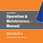 Doosan DX140LCR-5 Excavator Operation and Maintenance Manual (Serial Number 1001 and Up)