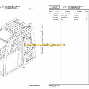 Doosan DX490LC-5 Excavator Parts Manual (Serial Number 10012 and Up)