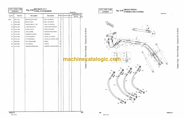 Doosan Solar 400LC-V Excavator Parts Manual (Serial Number 0001 and Up) - Image 2
