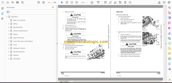 Doosan DX57W-5 Wheeled Excavator Shop Manual (Serial Number 1001 and Up) - Image 2