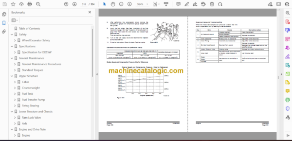 Doosan DX55W Wheeled Excavator Shop Manual (Serial Number 5001 and Up) - Image 2