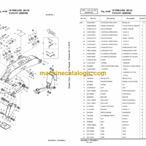 Doosan DX140W-3 Wheeled Excavator Parts Manual (Serial Number 1001 and Up)