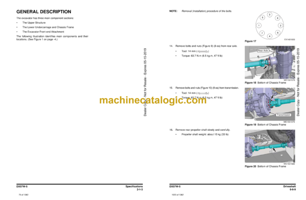 Doosan DX57W-5 Wheeled Excavator Shop Manual (Serial Number 1001 and Up) - Image 4