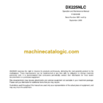 Doosan DX225NLC Excavator Operation and Maintenance Manual (Serial Number 5001 and Up)