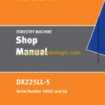 Doosan DX225LL-5 Forestry Machine Shop Manual (Serial Number 10001 and Up)