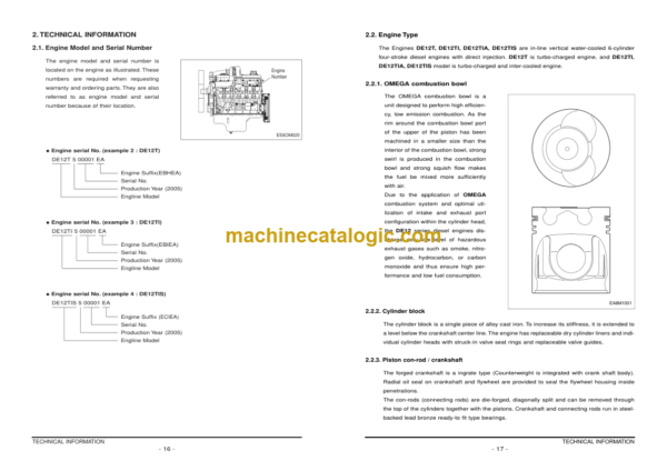 Doosan DE12 Engine Shop Manual - Image 3