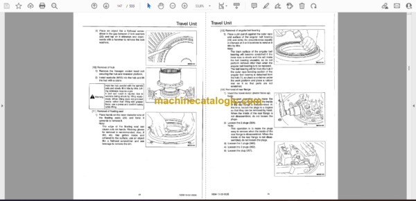 Sumitomo SH130-5 Hydraulic Excavator Shop Manual (WLSM1305-00W) - Image 4